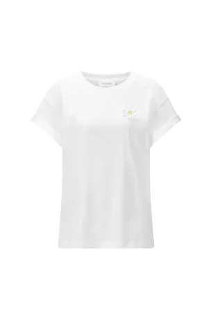 Rich & Royal - Boyfriend Sparkle Organic Shirt white - Gr. - L