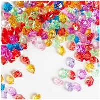 LuxusKollektion Edelstein 300 Stück Glassteine bunt Kinder Edelsteine Deko Diamanten Aquarium