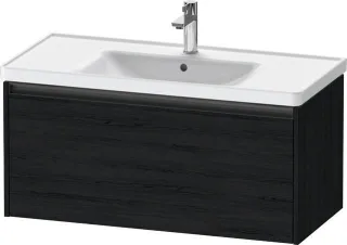 Duravit Ketho.2 Waschtischunterbau wandhängend Eiche Schwarz Matt 984x455x440 mm - K25084016160000 K25084016160000