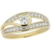 Firetti Goldring Schmuck Geschenk Gold 333 Damenring Goldring, mit Zirkonia (synth)