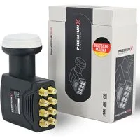 PremiumX Deluxe Octo LNB PLL SAT für 8 Teilnehmer DVB-S2 HD UHD 4K Monoblock-LNB