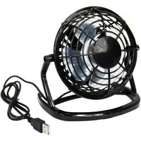 Systafex® Tischventilator USB Tischventilator tragbar für PC, Laptop & Notebook, Neigungswinkel einstellbar