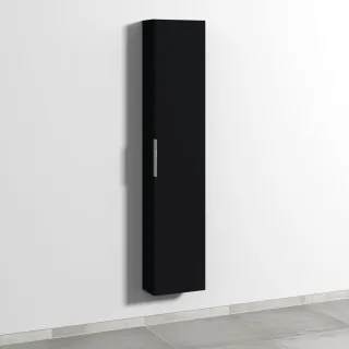 Sanipa 3way Hochschrank mit 1 Tür, Schwarz-Matt UF16308
