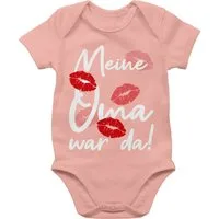 Shirtracer Shirtbody Meine Oma war da - weiß Strampler Baby Mädchen & Junge