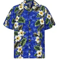 KY's Hawaiihemd "3 Farben" Herren Kurzarm Baumwolle Kokosknöpfe Original Hawaii