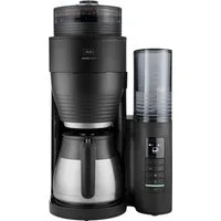 Melitta Kaffeemaschine mit Mahlwerk AromaFresh Therm Pro X 1030-12 schwarz-silber, 1l Kaffeekanne, Papierfilter 1x4