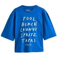 Next T-Shirt Kurzärmliges T-Shirt mit grafischem Slogan (1-tlg)