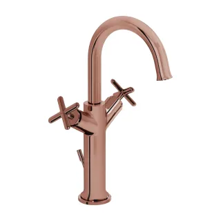 VitrA Origin Classic Zweigriff-Waschtischmischer mit Ablaufgarnitur Höhe 34 cm,A4288729 A4288729