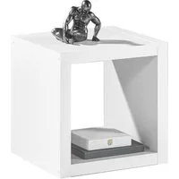 Raumteilerregal STYLE, Weiß, B 41 x H 41 x T 38 cm, 1 offenes Fach