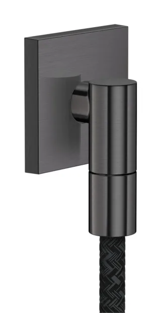 Hansgrohe Wandanschluss Axor Wall outlet Fine eckig G1/2" brushed black chrome , 36738340 36738340