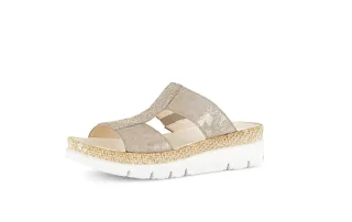pius gabor - Pantoletten Rauleder beige beige - Gr. - 38