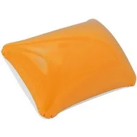Macma Reisekissen aufblasbares Kissen / Reisekissen / Strandkissen / Farbe: weiß-orange
