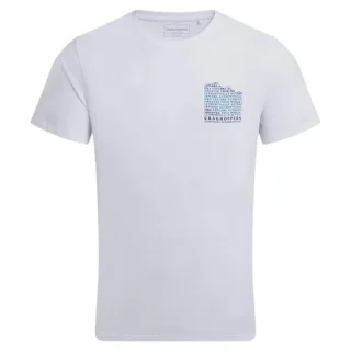 Craghoppers - "Lucent II" T-Shirt für Herren, Rückseitiger Aufdruck, kurzärmlig (Weiß)