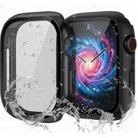 Ventarent Smartwatch-Hülle Apple Watch Schutzhülle Series 1 2 3 4 5 6 7 8 9 10 11 Ultra SE Case 38mm, 40mm, 41mm, 42mm, 44mm, 45mm, 46mm oder 49mm, Thin Case Bumper Case 9H Hartglas Rundum Schutz Displayschutz Hülle