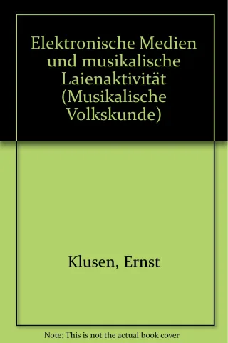 Elektronische Medien und musikalische Laienaktivität