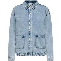 ONLY Jeansjacke ONLLARA LS DNM SHACKET GUA NOOS Baumwollmischung