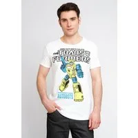 LOGOSHIRT T-Shirt Bumblebee Autobots mit großflächigem Frontprint