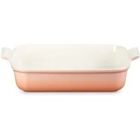 LE CREUSET Auflaufform Auflaufform Tradition rechteckig pêche 32cm, Steinzeug