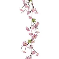 Kunstblume, Decoris season decorations, Kunstblumen Girlande Sakura - Kirschblüte 187cm rosa