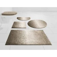 Grund Badematte Mistral, Höhe 20 mm, rutschhemmend beschichtet, fußbodenheizungsgeeignet, Kunstfaser, rund, meliertes Design, Ombré-Look, auch als 3 teiliges Set, Made in Europe