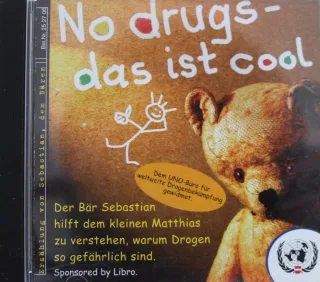 Der Bär Sebastian hilft dem kleinen Matthias zu verstehen warum Drogen so gefõhrlich sind.