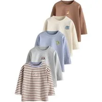 Next Langarmshirt Langarm-Shirts, 5er-Pack (5-tlg)
