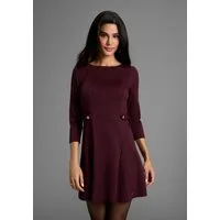 Laura Scott Jerseykleid in extrakurzer A-Linie, mit 3/4-Ärmeln