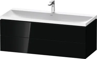 Duravit L-Cube c-shaped Set wandhängend Schwarz Hochglanz 1200x480x480 mm - LC6953O40400000 LC6953O40400000