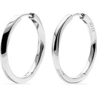 JETTE Paar Creolen JETTE Damen-Creolen 925er Silber, recycelt (Paar), TWISTED