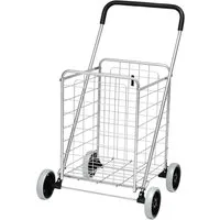 COSTWAY Einkaufstrolley, 83L, mit Rädern & Griff, bis 45 kg belastbar
