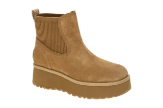 UGG 1173258 CHE Damen Stiefeletten Braun Chelsea-Boots mit Keilabsatz
