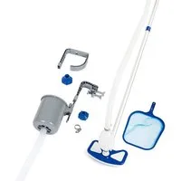 Bestway Pool Flowclear Poolpflege Set mit Poolabsauger und Zubehör, Inklusive umfangreichem Zubehör für einfache Reinigung