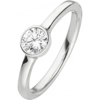 JOBO Fingerring, 925 Silber mit 1 Zirkonia