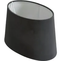 B&S Lampenschirm Lampenschirm oval Velvet grau B:26x19/T:21x14,5/H:17cm, Jinming
