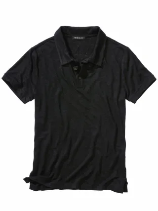Mey & Edlich Herren Panama Polo Grün 100 % Leinen