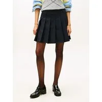 Tommy Hilfiger Plisseerock TIMELESS WOOL PLEATED MINI SKIRT mit Wolle