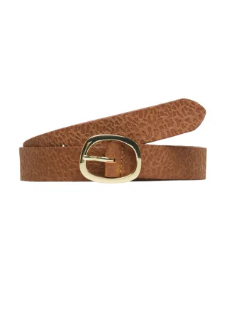 s.Oliver Red Label - Ledergürtel mit Animal-Prägung braun - Gr. - 85