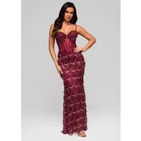 OMBRE Abendkleid Glanzvolles Abendkleid mit Pailletten