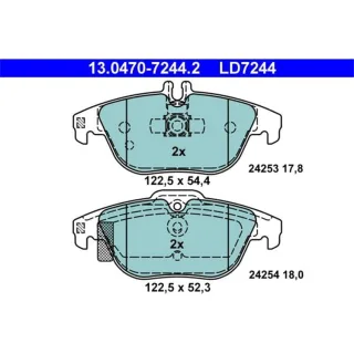 ATE Ceramic Bremsbel?ge hinten Mercedes C-Klasse W204 E-Klasse
