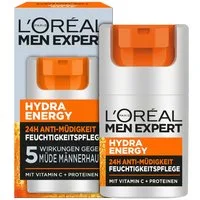L'ORÉAL PARIS MEN EXPERT Gesichtsgel HYDRA ENERGY 24H ANTI-MÜDIGKEIT FEUCHTIGKEITSPFLEGE, hilft bei müder Haut, feuchtigkeitsspendend
