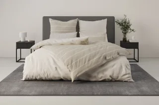 OTTO home Bettwäsche "Katja" 2 Stk. Bettwäsche aus Baumwolle, Bettwäsche mit Streifen-Design, Wendeoptik