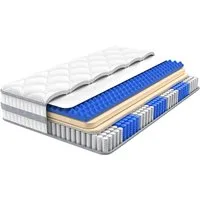 Boxspringmatratze Taschenfederkernmatratze 7 Zonen Federkernmatratze, Luxus matratze, Patbrela, 26 cm hoch,orthopädisch,Zertifizierte Qualität, passt sich dem Körper