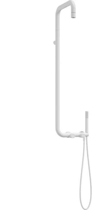 Neuesbad Serie 600 Duschsystem mit schwenkbarem Auslauf, Oberfläche: weiss matt NB1NQS_A4XM1