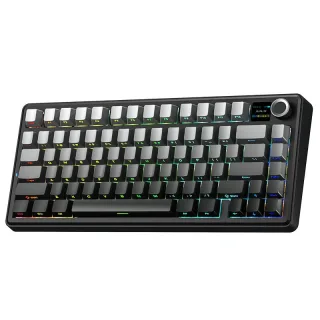 AULA F75 MAX Tri-mode Mechanical Gaming Keyboard with TFT Screen and Knob 75% Layout 80-keys Hot Swap RGB Backlight 4000