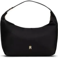 Tommy Hilfiger Hobo TH GO HOBO NYLON, Damen Abendtasche, Tragetasche mit goldfarbenen Details