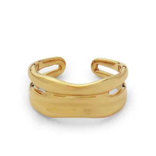 Wasserfester, verstellbarer Stapelring, Damen,  Gelb, by Lands' End