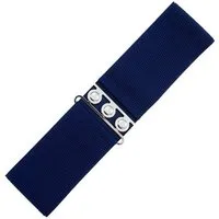 Banned Taillengürtel Sophia Navy Vintage Retro Stretchgürtel