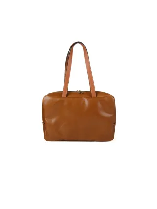 Giulia Monti Schultertasche Golden Brown