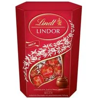 LINDT Schokolade, Lindt Lindor Cornet Milch mit zartschmelzender Füllung Packung 500g