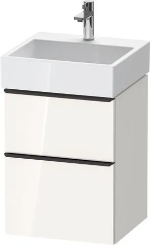 Duravit D-Neo Waschtischunterbau wandhängend Weiß Hochglanz 484x442x625 mm - DE43700BD220000 DE43700BD220000